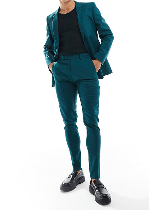 Forest Green Slim Fit Suit Tumuh