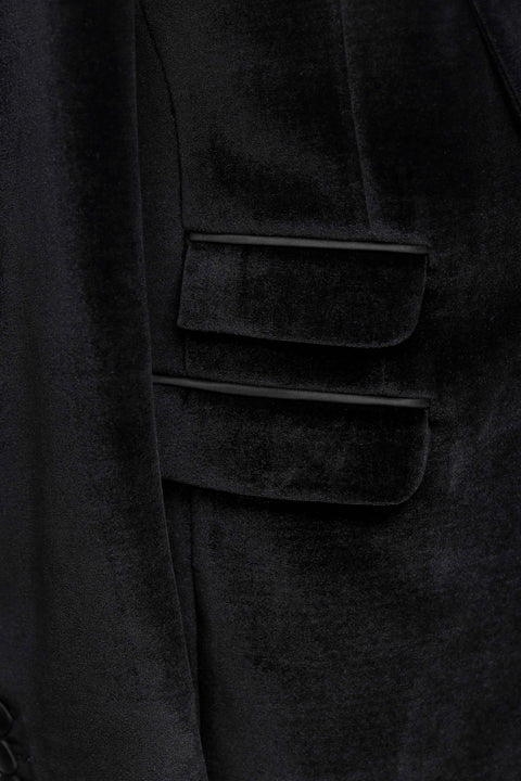 Black Velvet Tuxedo with Contrast Lapel