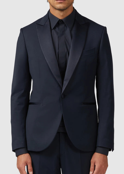 Blue Comfort Fit Tuxedo Suit For Wedding