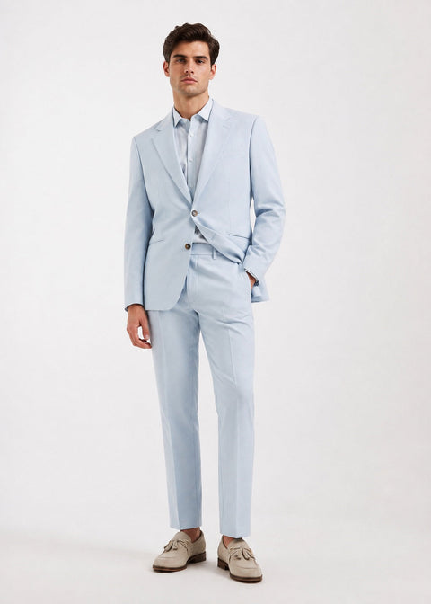 Light Blue Slim Fit Suit