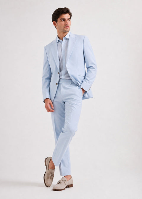 Light Blue Slim Fit Suit