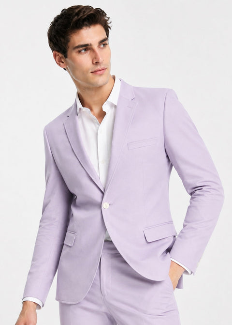 Lavender Slim Fit Suit
