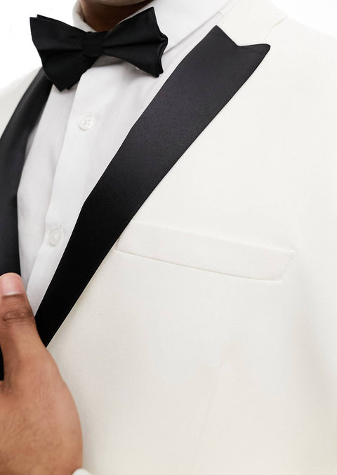 Wedding Cream Tuxedo Blazer