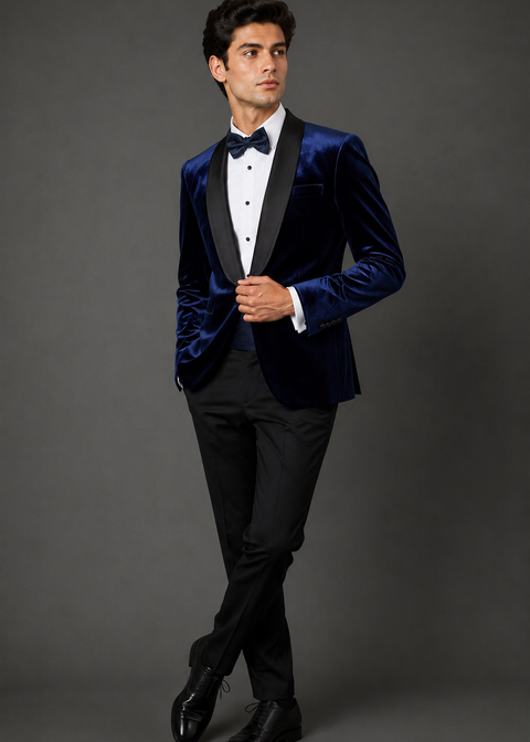 Blue Shawl Velvet Tuxedo