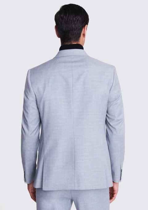 Tailored Fit Grey Double Breasted Suit / Jacket