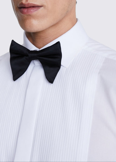 Tailored Fit White Tuxedo Shirt