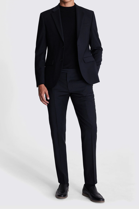 Slim Fit Black Performance Suit