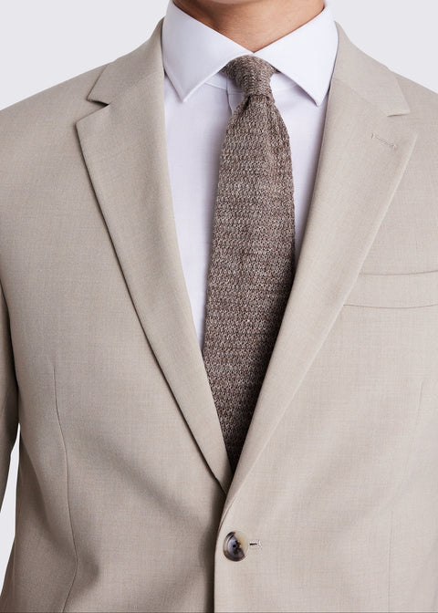 Slim Fit Beige Suit