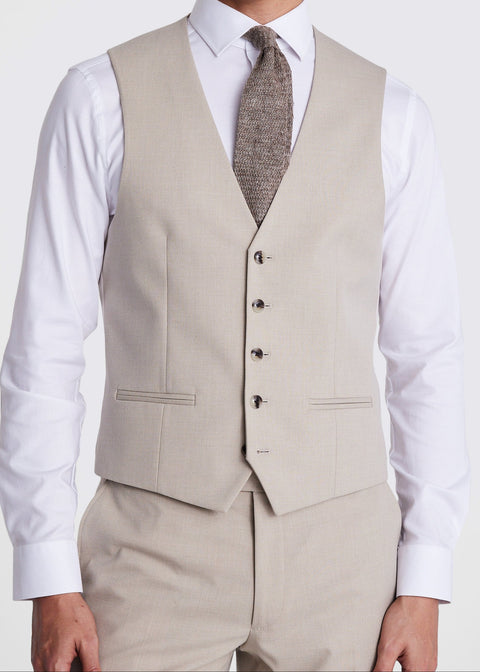 Slim Fit Beige Suit