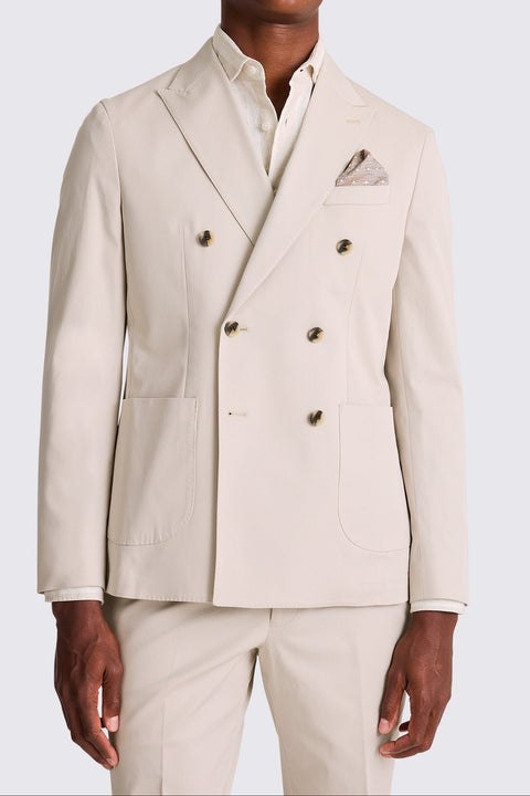 Slim Fit Light Camel Double Breasted Blazer Suit