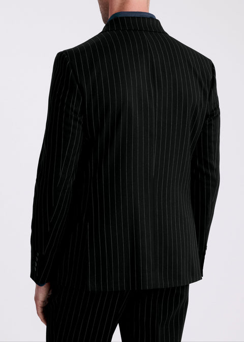 Slim Fit Black Stripe Suit