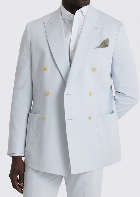 Pale Blue Double Breasted Suit