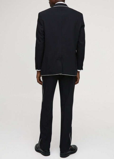 Black Contrast Edge Blazer tumuh