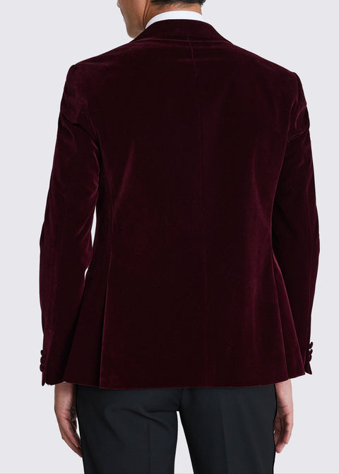 Burgundy Velvet Dinner Jacket