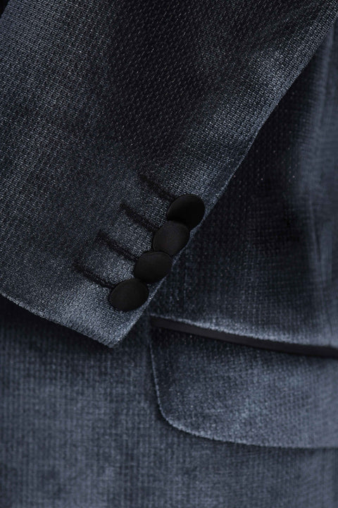 Wedding Grey Tuxedo Blazer
