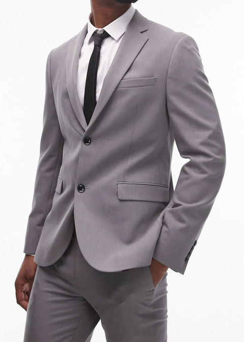 Slim Fit Suit In Grey