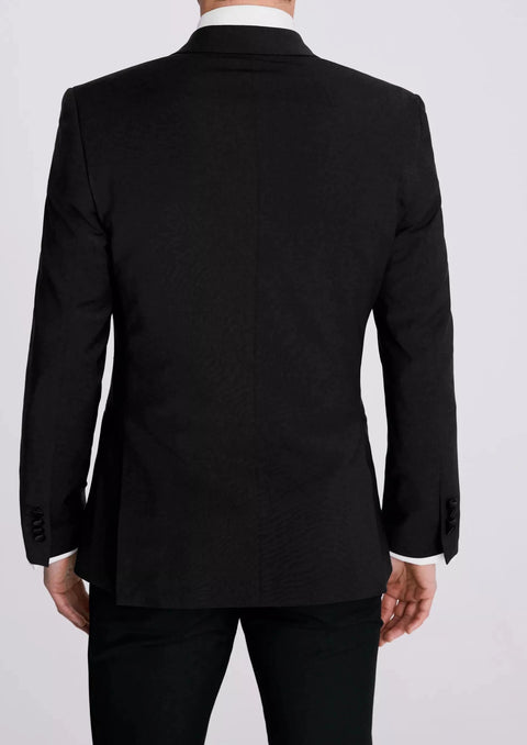 Slim Fit Black Double Breasted Tuxedo Dress Jacket / Suit
