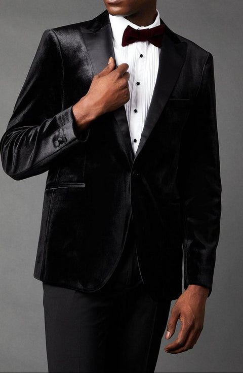 Slim Fit Velvet Tuxedo Jacket