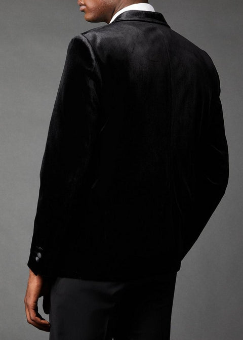 Slim Fit Velvet Tuxedo Jacket
