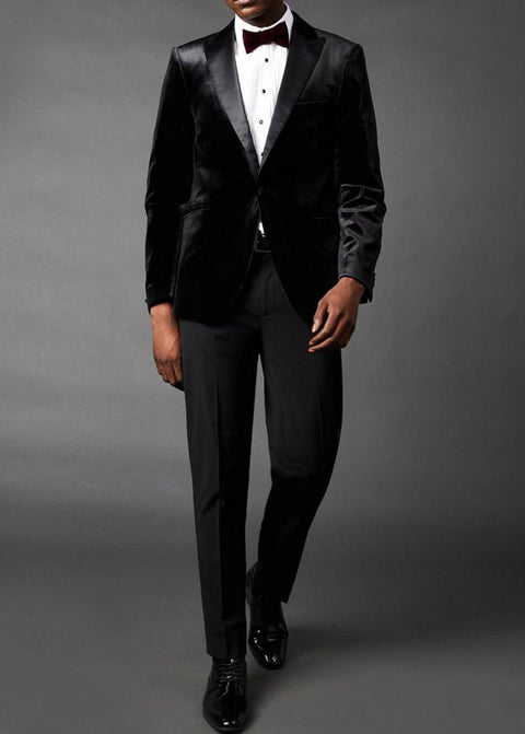 Slim Fit Velvet Tuxedo Jacket