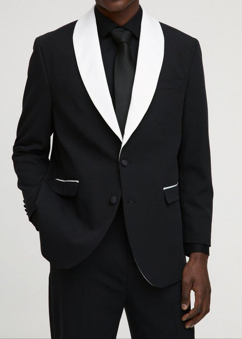 Slim Fit Shawl Collar Blazer