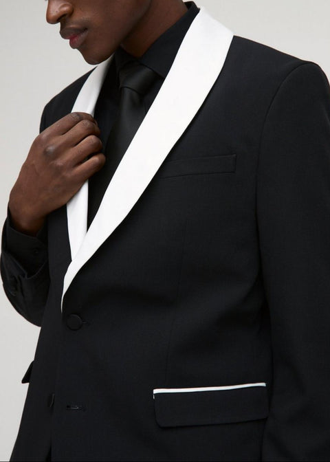 Slim Fit Shawl Collar Blazer