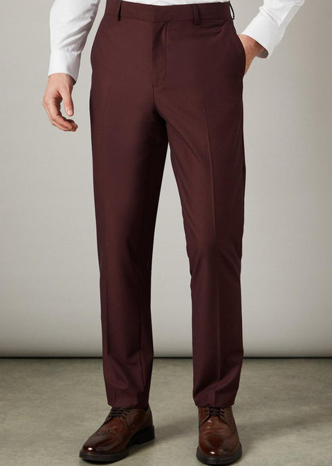 Claret Burgundy Slim Fit Blazer Suit