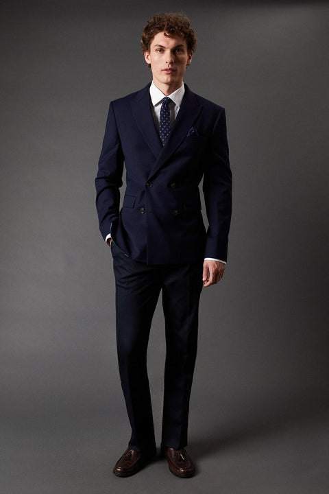 Essential Navy Double Breasted Blazer Suit