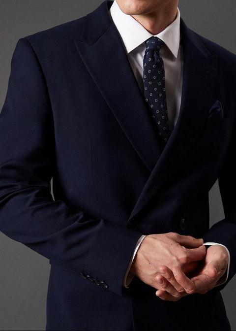 Essential Navy Double Breasted Blazer Suit