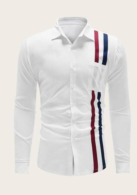 Men Side Stripes Shirt