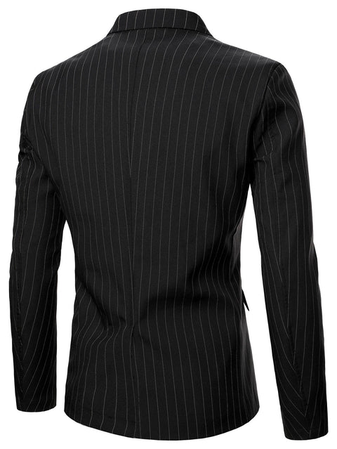 Men Striped Blazer