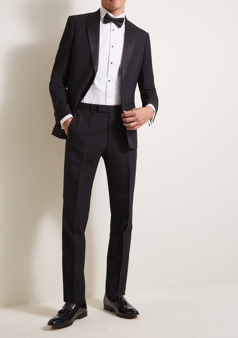 Tailored Fit Black Tuxedo Jacket/Suit