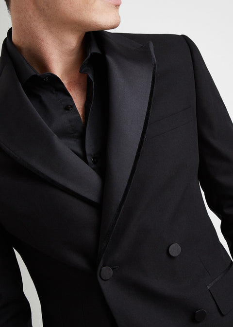 Slim Fit Double Breasted Tuxedo Suit