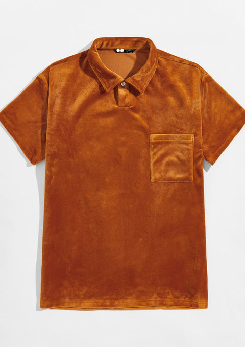 Brown Velvet Shirt