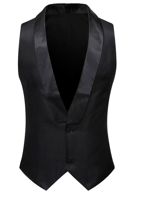 Men Shawl Collar Blazer Waistcoat