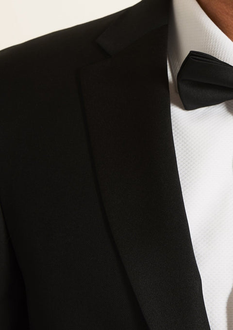Tailored Fit Black Tuxedo Suit