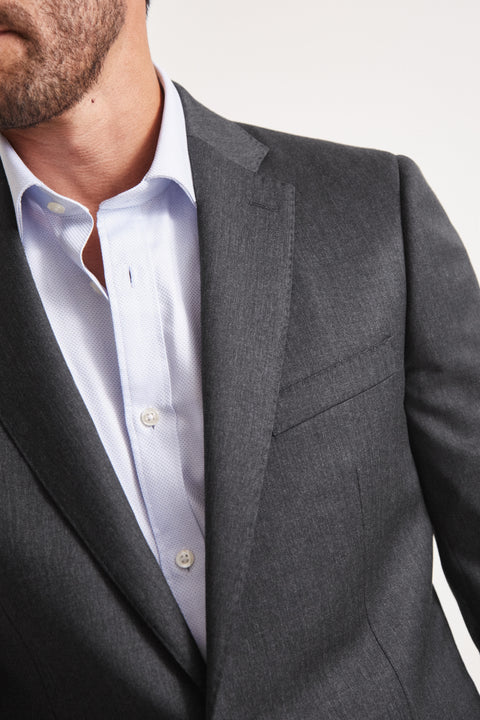 Regular Fit Charcoal Blazer & Trouser