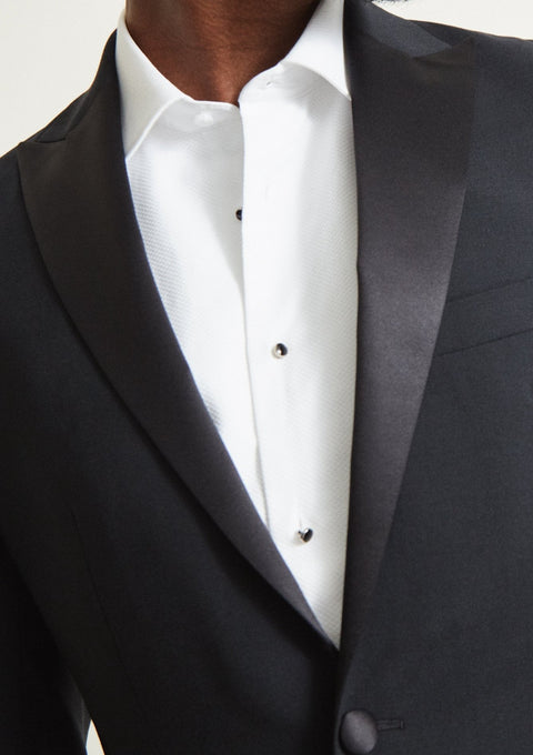 Tailored Fit Tuxedo With Black Lapel