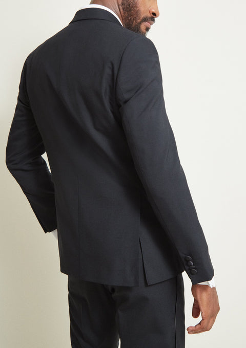 Tailored Fit Tuxedo With Black Lapel