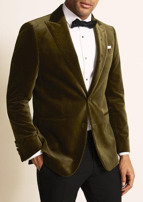 Olive Velvet Jacket