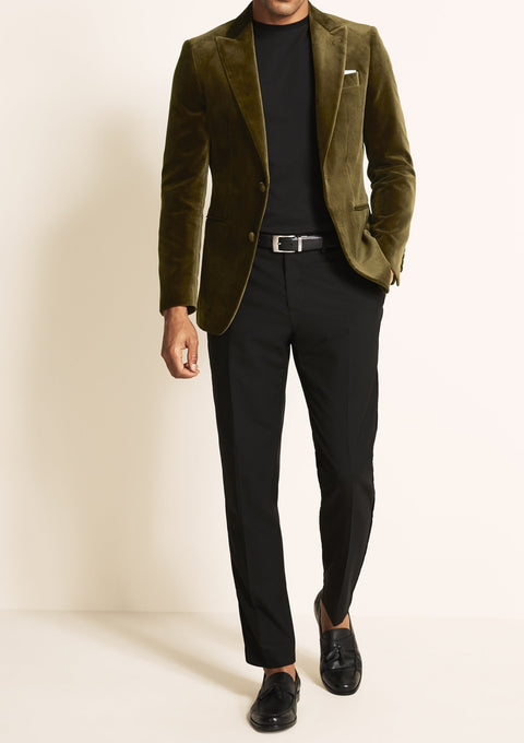 Olive Velvet Jacket