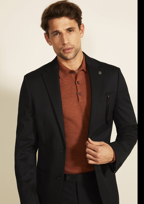 Tailored Fit Black Suit