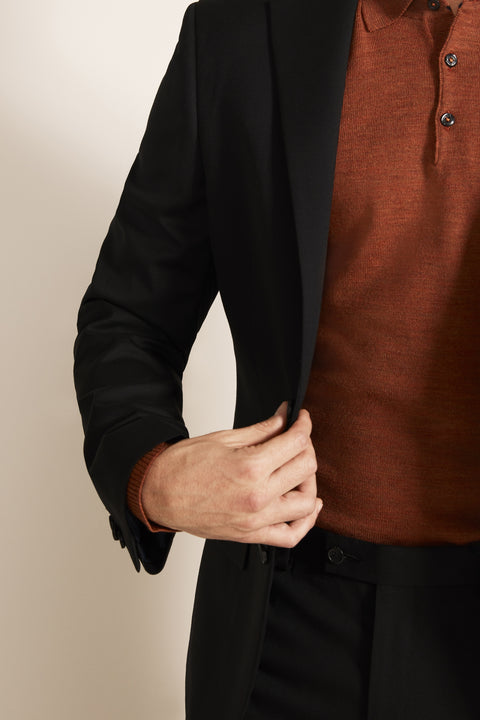 Tailored Fit Black Suit