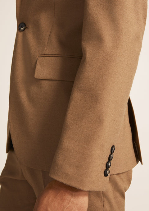 Slim Fit Camel Suit