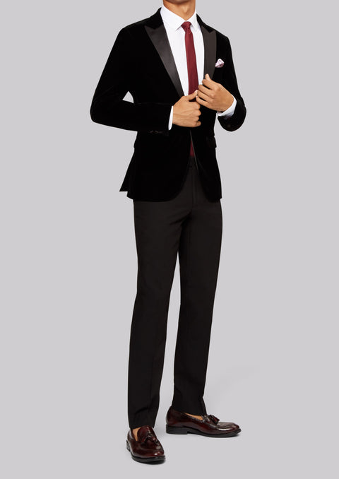Black Velvet Tuxedo Blazer