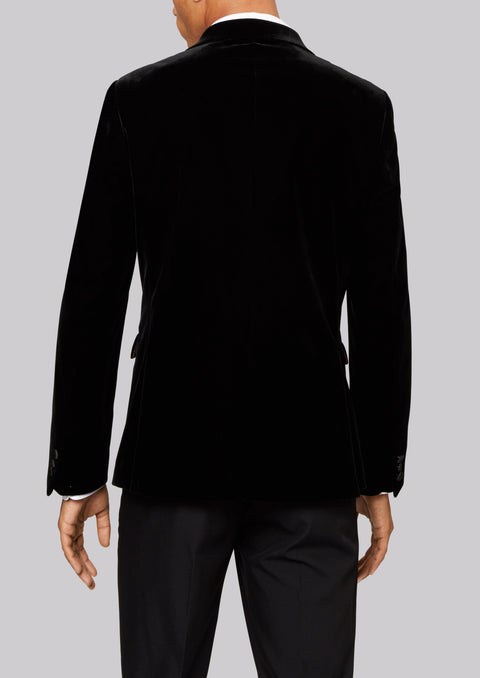 Black Velvet Tuxedo Blazer