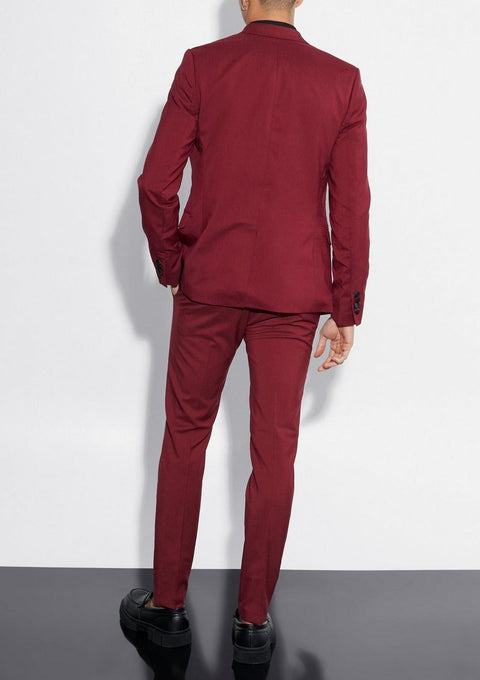 Slim Tuxedo Burgundy Tuxedo Jacket Trouser tumuh