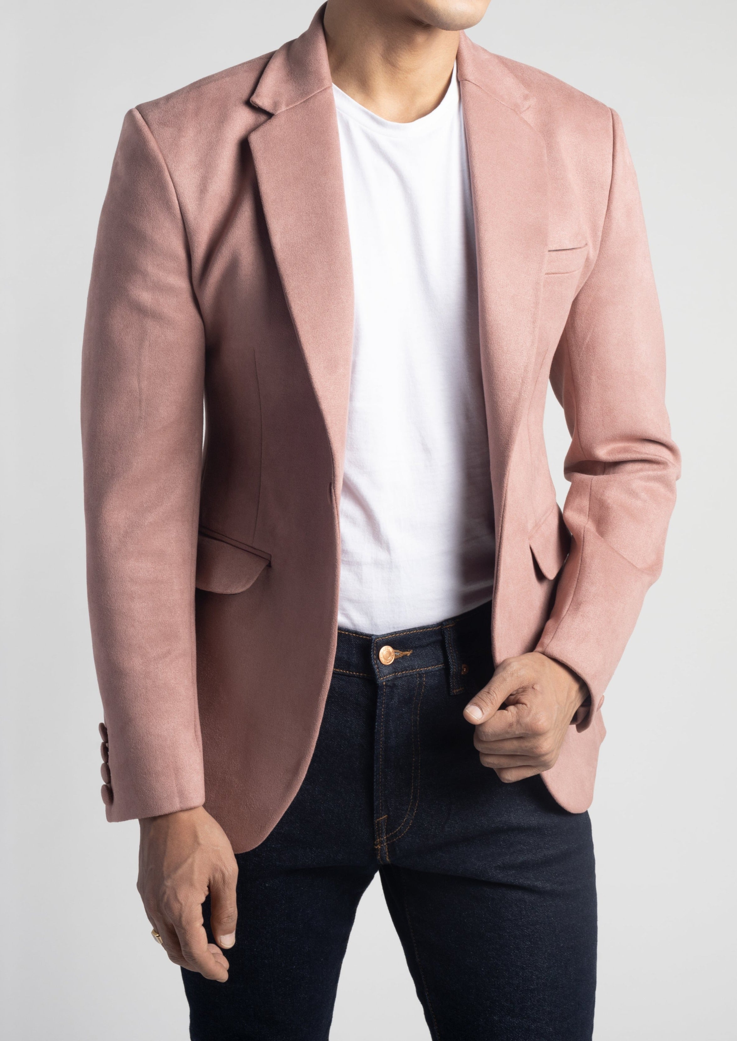 Blazer Outfit Ideas Light Peach Colour Blazer Peach Pink Men's
