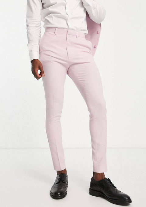 Slim Fit Pink Tuxedo Suit For Wedding