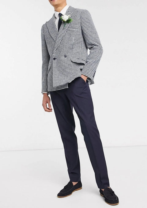 Dogtooth Black and White Suit
